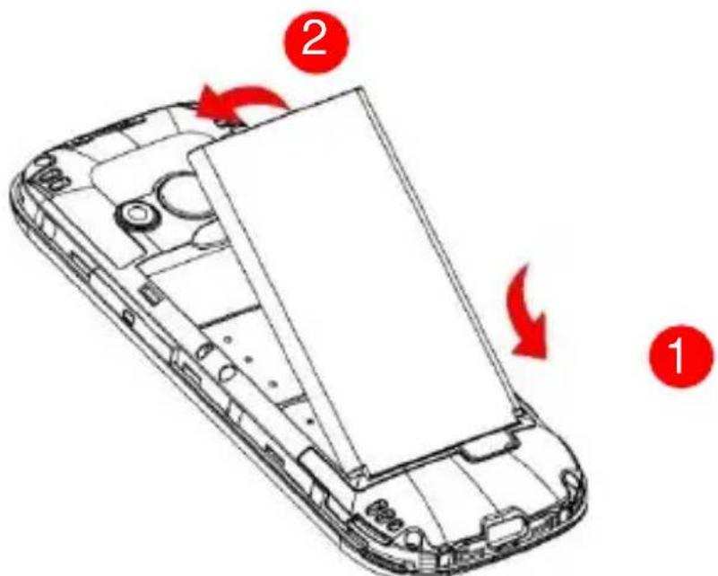 MaxCom MM724 - Instalacja karty SIM i akumulatora - 5