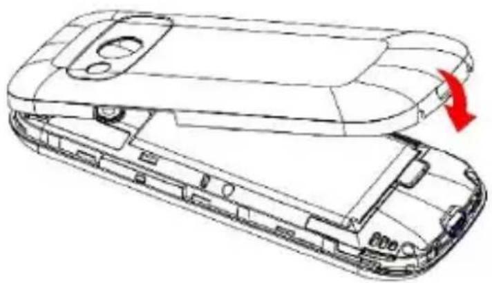 MaxCom MM724 - Instalacja karty SIM i akumulatora - 6