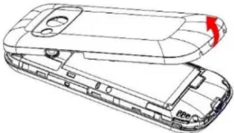 MaxCom MM724 - Instalacja karty SIM i akumulatora - 1