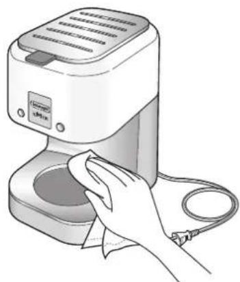 DELONGHI kMix COX750J - よく絞った濡れ布巾で拭いた後、乾いた布巾で拭く - 1