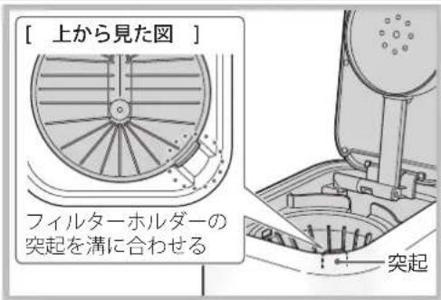 DELONGHI kMix COX750J - フィルターホルダーをホルダー受けに取り付ける - 1