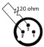 Light4Me BELKA LED PAR LASER - Schemat wtyczki i gniazda XLR: - 3