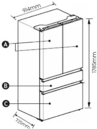 HISENSE RF749N4SGIE - Temperatury - 1