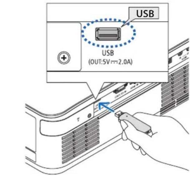 SHARP NP-P525WL - Check that the cursor is moved to [USB 1] and press the ENTER button. - 1