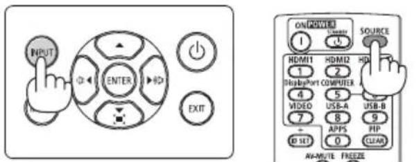 SHARP NP-P525WL - Check that the cursor is moved to [USB 1] and press the ENTER button. - 2