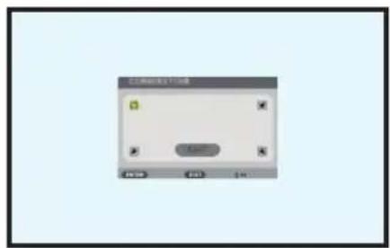 SHARP NP-P525WL - Press the ▼ button to align with the [KEY-STONE] and then press the ENTER button. - 9