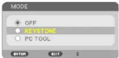 SHARP NP-P525WL - Press the ▼ button to align with the [KEY-STONE] and then press the ENTER button. - 2