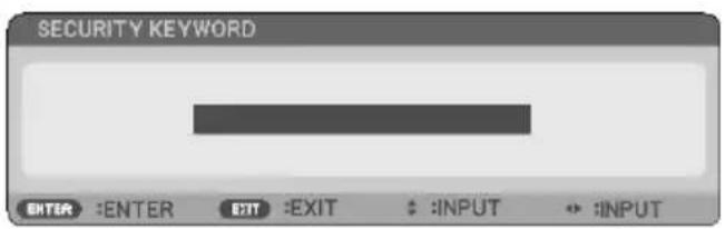 SHARP NP-P525WL - To enable the Security function: - 3