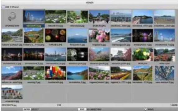SHARP NP-P525WL - How to view the file list screen - 3