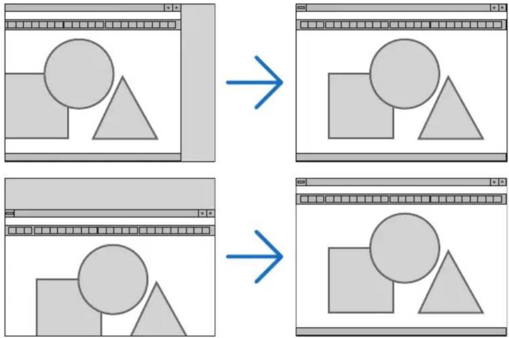 SHARP NP-P525WL - Adjusting Horizontal/Vertical Position [HORIZONTAL/VERTICAL] - 1