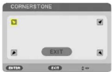 SHARP NP-P525WL - Press the ▼ button to align with the [KEY-STONE] and then press the ENTER button. - 5