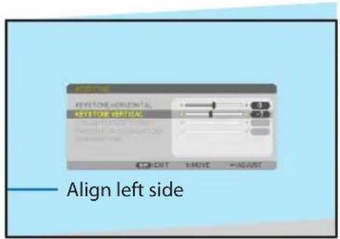 SHARP NP-P525WL - Press the ▼ button to align with the [KEY-STONE] and then press the ENTER button. - 6