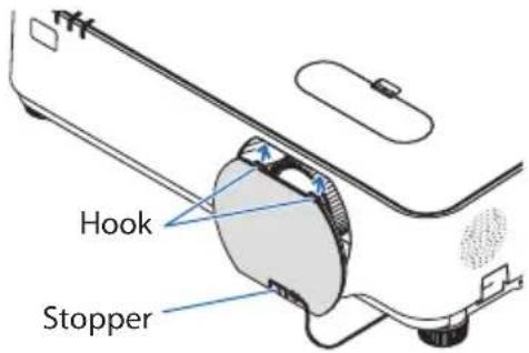 SHARP NP-P525WL - Mount the lens cap. - 4