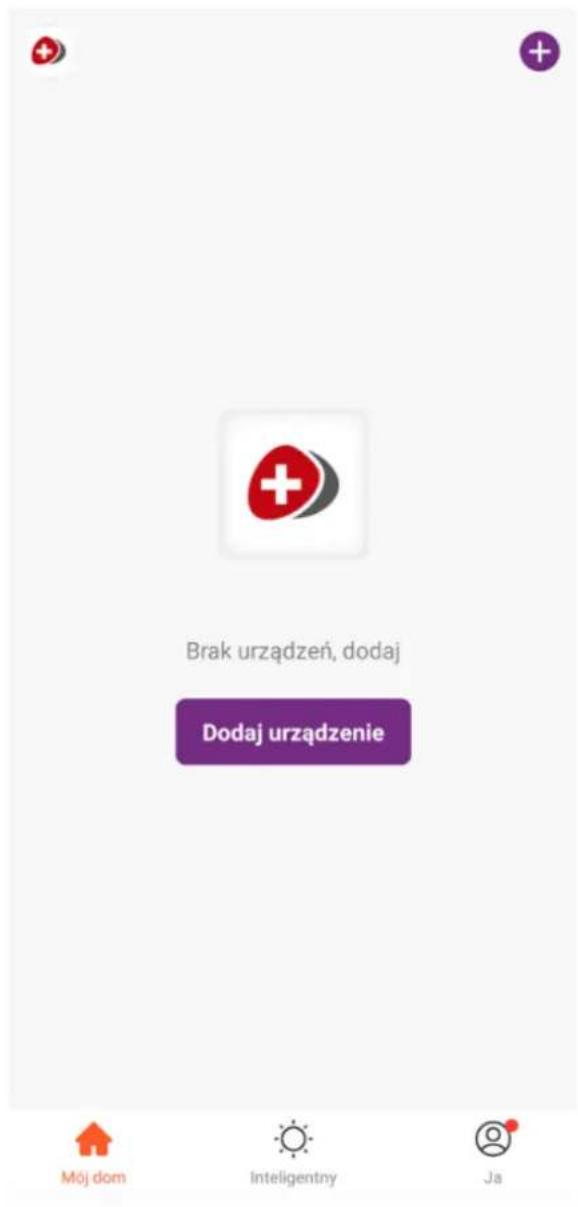 Brak urządzeń, dodaj Dodaj urządzenie Mój dom Inteligentny Ja