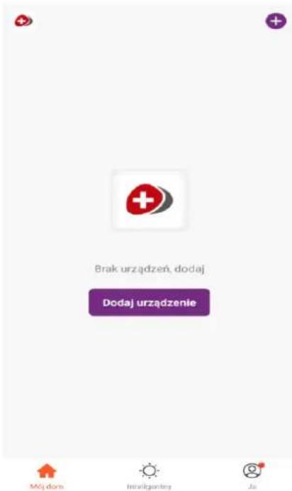Brak urządzeń, dodaj Dodaj urządzenie Moj dom Insigieranty Ja