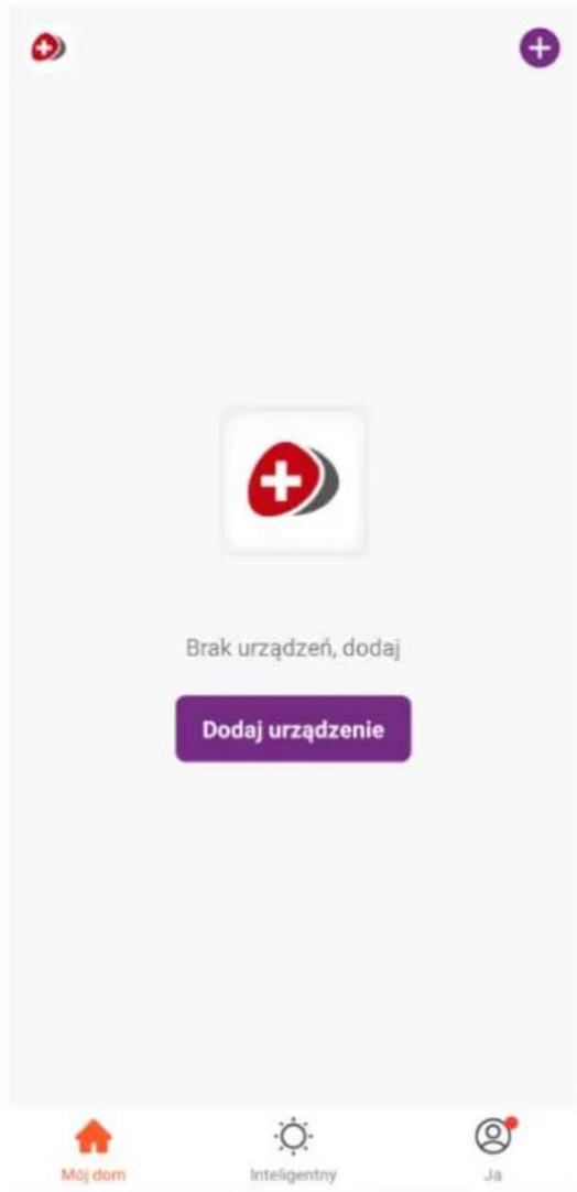 Brak urządzeń, dodaj Dodaj urządzenie Mój dom Inteligentny Ja