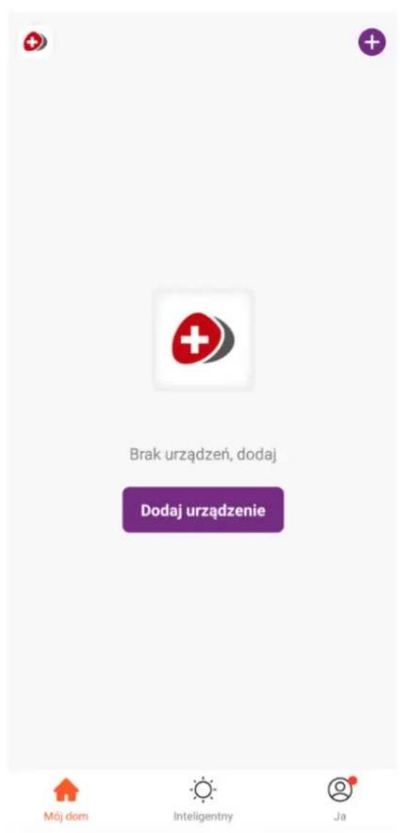 Brak urządzeń, dodaj Dodaj urządzenie Mój dom Inteligentny Ja