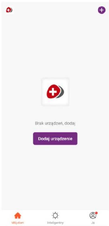 Brak urządzeń, dodaj Dodaj urządzenie Mój dom Intaligentry Ja