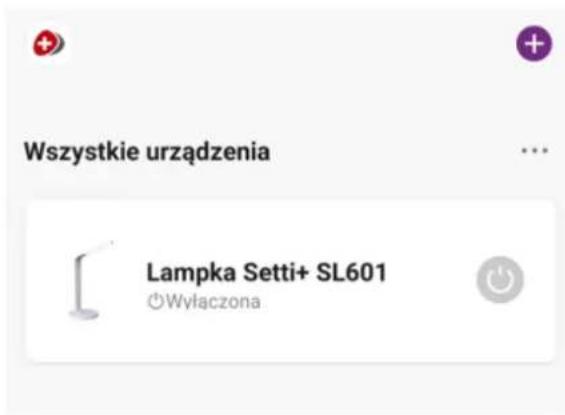 Wszystkie urządzenia Lampka Setti+ SL601 ©Wyłączona