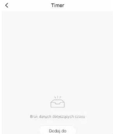 Timer Brak danych dółyczających czasu Dodaj do