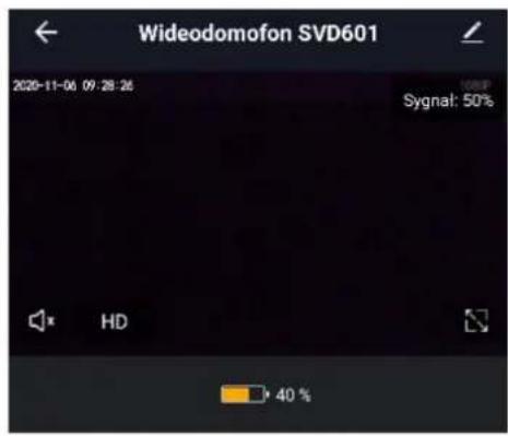 Wideodomofon SVD601 2020-11-06 09:28:26 Sygnal: 50% HD 40 %