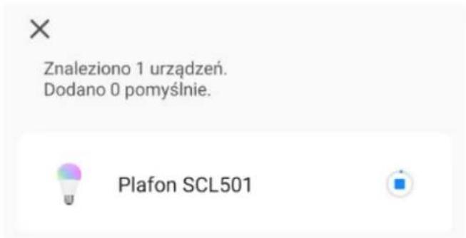 Znaleziono 1 urządzeń. Dodano 0 pomyślnie. Plafon SCL501