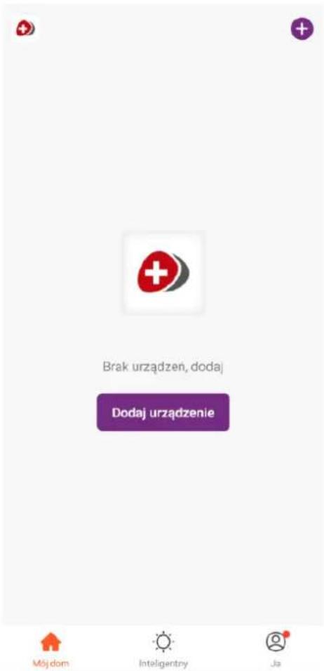 Brak urządzeń, dodaj Dodaj urządzenie Mśj dom Inteligentry Ja