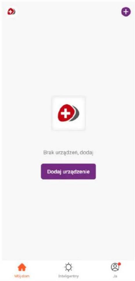 Brak urządzeń, dodaj Dodaj urządzenie Mśj dom Inteligentry Ja