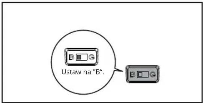 Ustaw na "B".