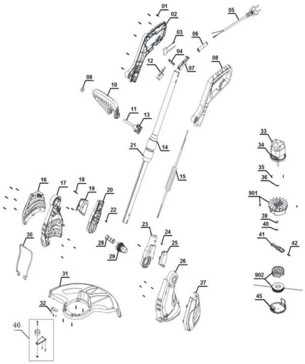 Handy Prime PTG650 - Rysunek złożeniowy - 1