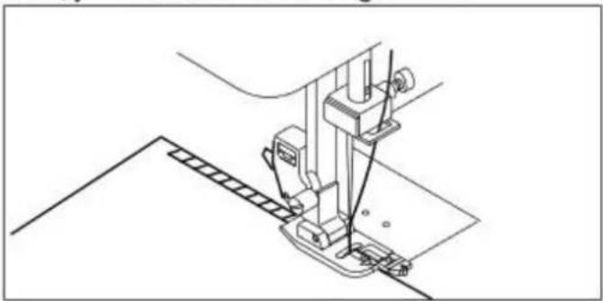 Minerva LongArm Professional - Użyj stopkę do ściegu owerlokowego - 2