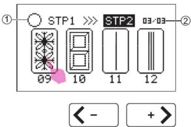 STP1 >> STP2 03/03 09 10 11 12 < - + >