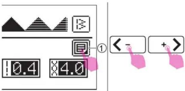 < - + >