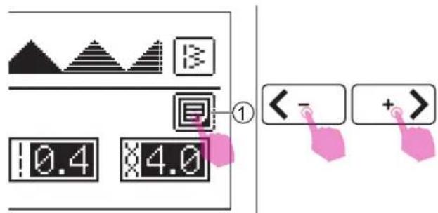 < - + >