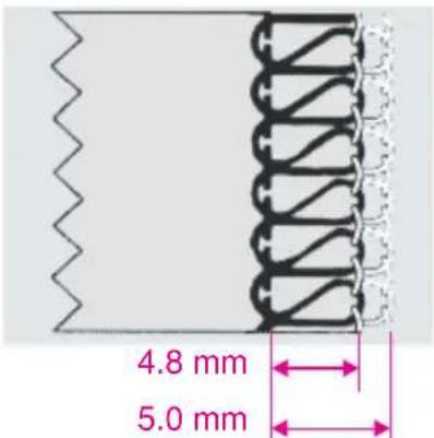 4.8 mm 5.0 mm