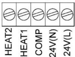 HEAT2 HEAT1 COMP 24V(N) 24V(L)