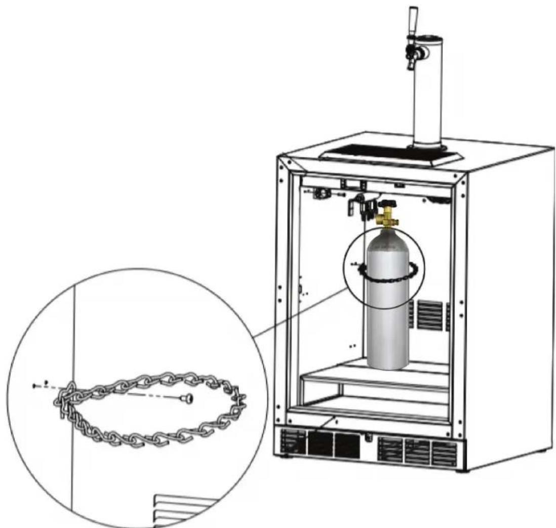 Perlick 1030850 - OPERATION #10- SECURING NITROGEN KEG TO REFRIGERATION UNIT - 1