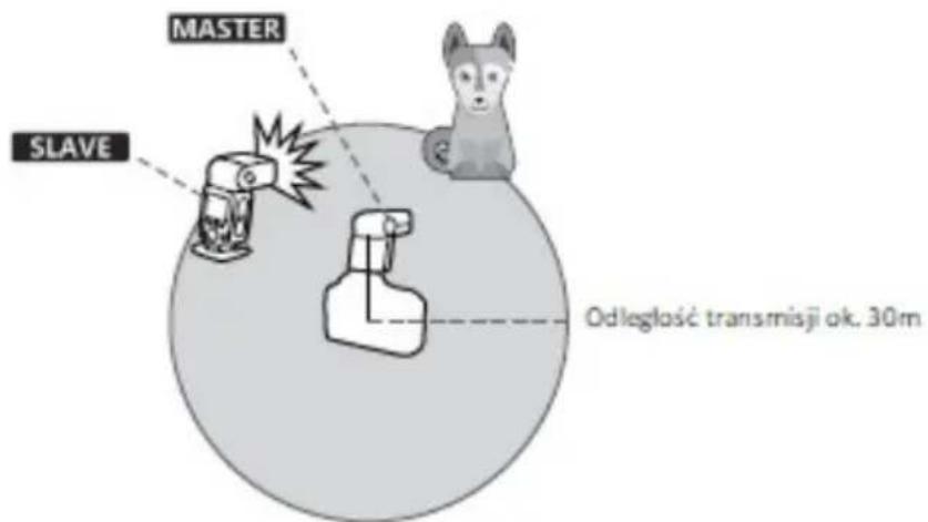 MASTER SLAVE Odległość transmisji ok. 30m