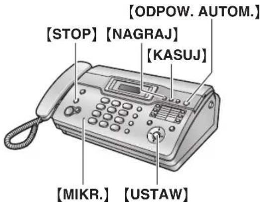 PANASONIC KX-FT936PD - Nagrywanie powitania - 1