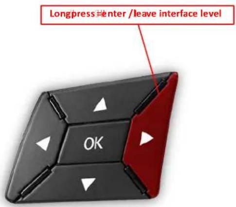 Longpress#enter /leave interface level OK
