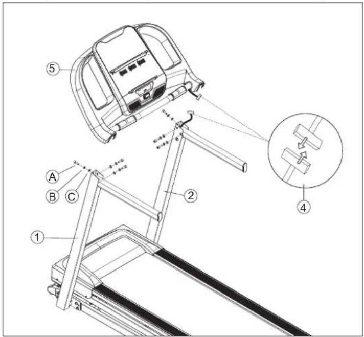 Horizon Fitness TR5.0 - MONTAŻ ETAP 4 - 1