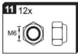 KETTLER Outdoor K1 - Oznaczenia tekstowe dla poszczególnych kroków montażu - 10
