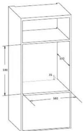 Freggia OESB67 - INSTALLATION IN AN ELEVATED CABINET - 2