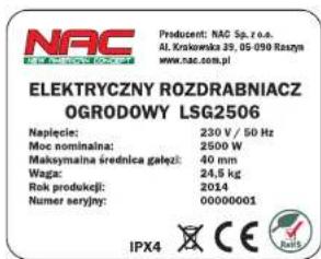 NAC LSG2506 - Spis treści - 2