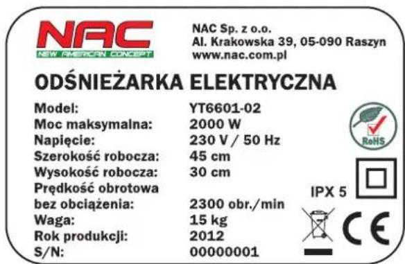NAC YT6601-02 - Piktogramy ostrzegawcze i oznaczenia sterownicze - 3