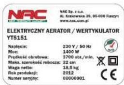 NAC YT5151 - Instrukcja Obsługi - 5