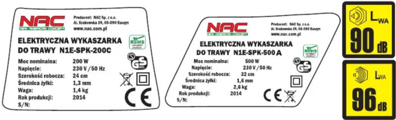 NAC N1E-SPK-500 - Piktogramy ostrzegawcze znajdują się na obudowie urządzenia Piktogramy ostrzegawcze znajdują się na obudowie urządzenia. - 2