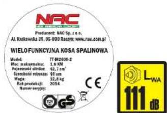 NAC TT-M2600 KOMBI - Wielofunkcyjna kosa spalinowa - 6
