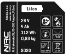 NAC RLM1500-NG - Inne oznaczenia na maszynie - 3