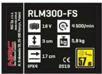 NAC RLM300-FS - Inne piktogramy - 1